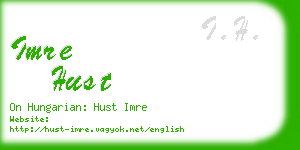 imre hust business card